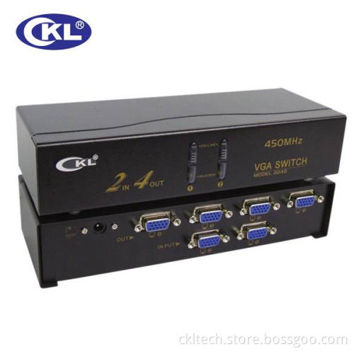 450MHz 2 in 4 out VGA Switch